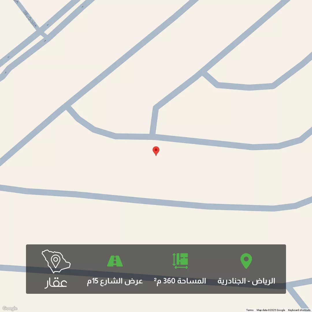 أرض للبيع في حي الجنادرية, مدينة الرياض, منطقة الرياض 1 صورة