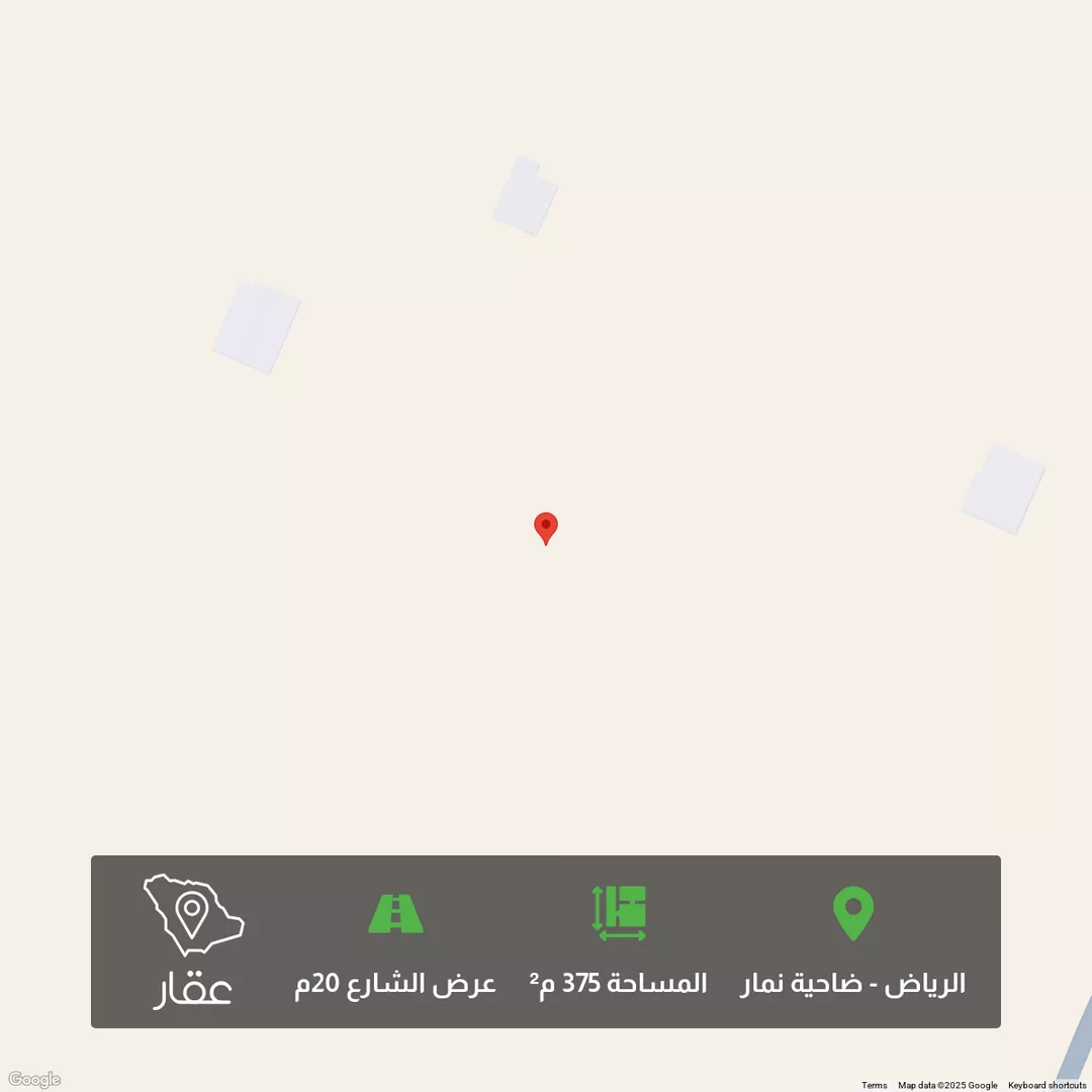 أرض للبيع في شارع جياد, حي ضاحية نمار, مدينة الرياض, منطقة الرياض 1 صورة