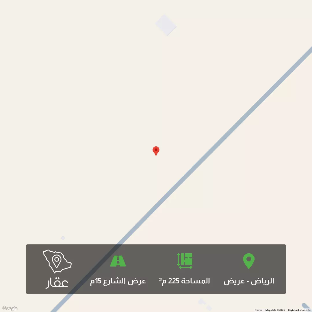 أرض للبيع في شارع عريض, حي عريض, مدينة الرياض, منطقة الرياض 1 صورة