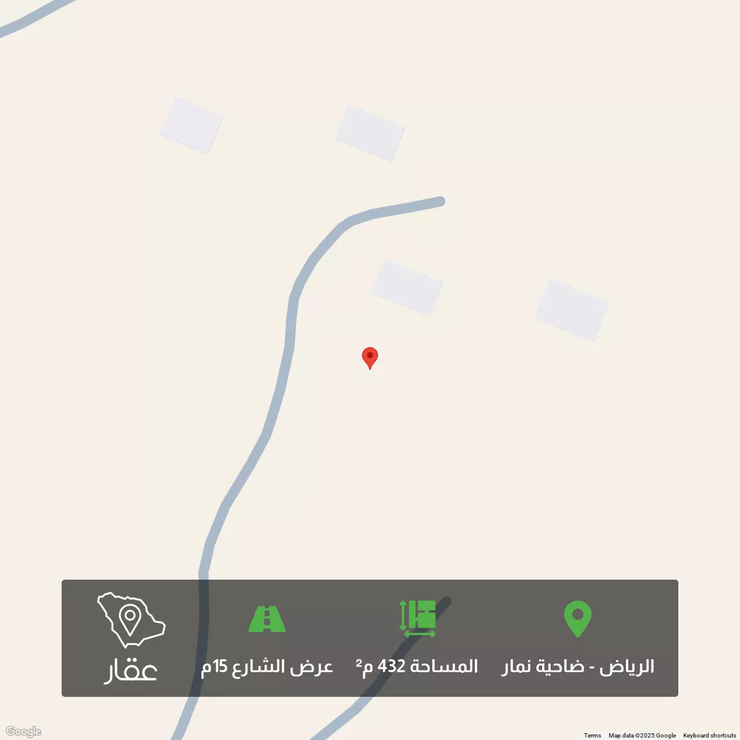 أرض للبيع في حي ضاحية نمار, مدينة الرياض, منطقة الرياض 1 صورة