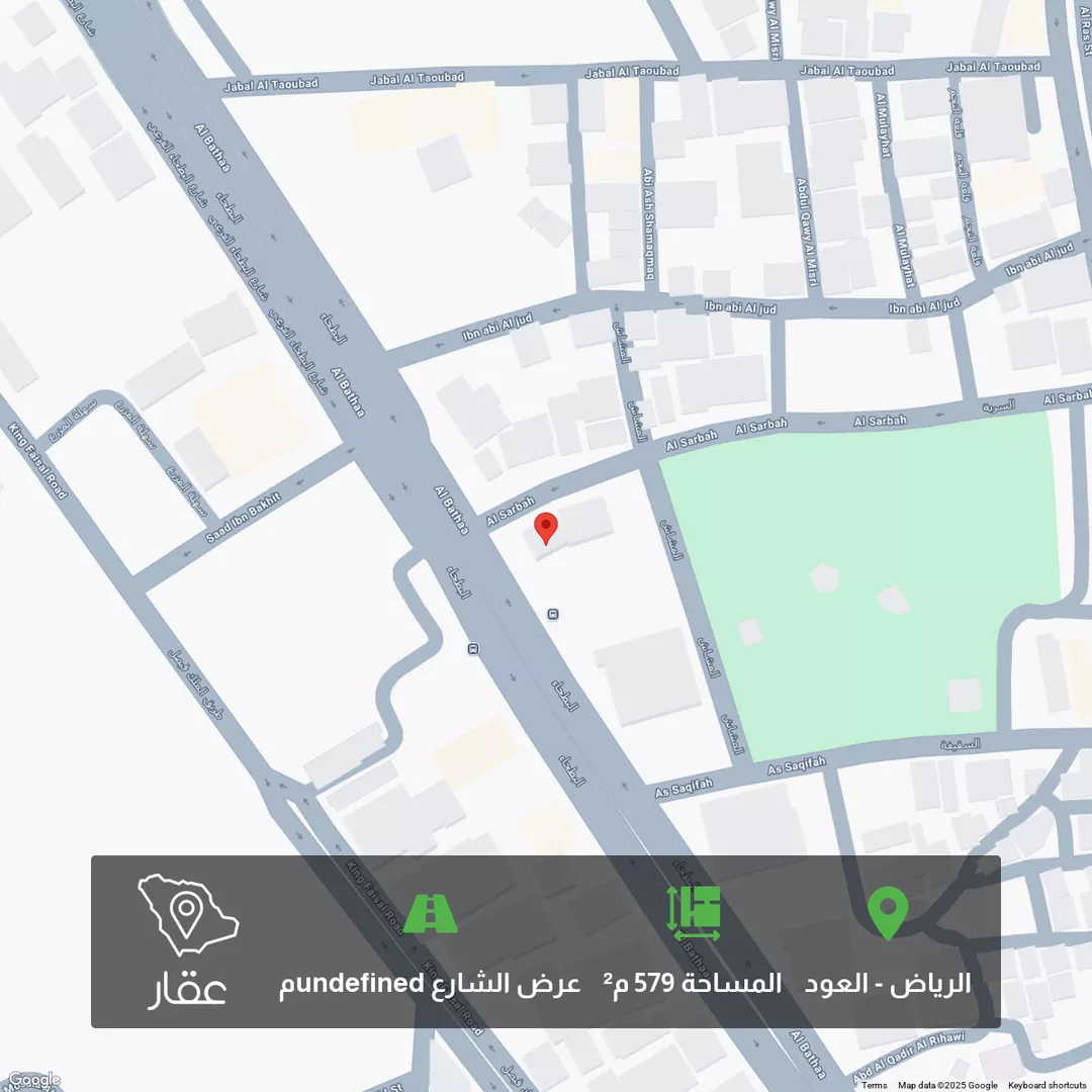 أرض للبيع في شارع البطحاء, جبرة, الرياض 1 صورة