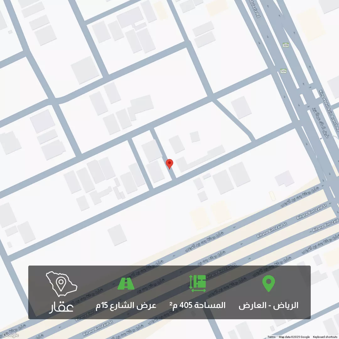 أرض للبيع في شارع أبي الحجاج المقدسي, حي العارض, مدينة الرياض, منطقة الرياض 1 صورة