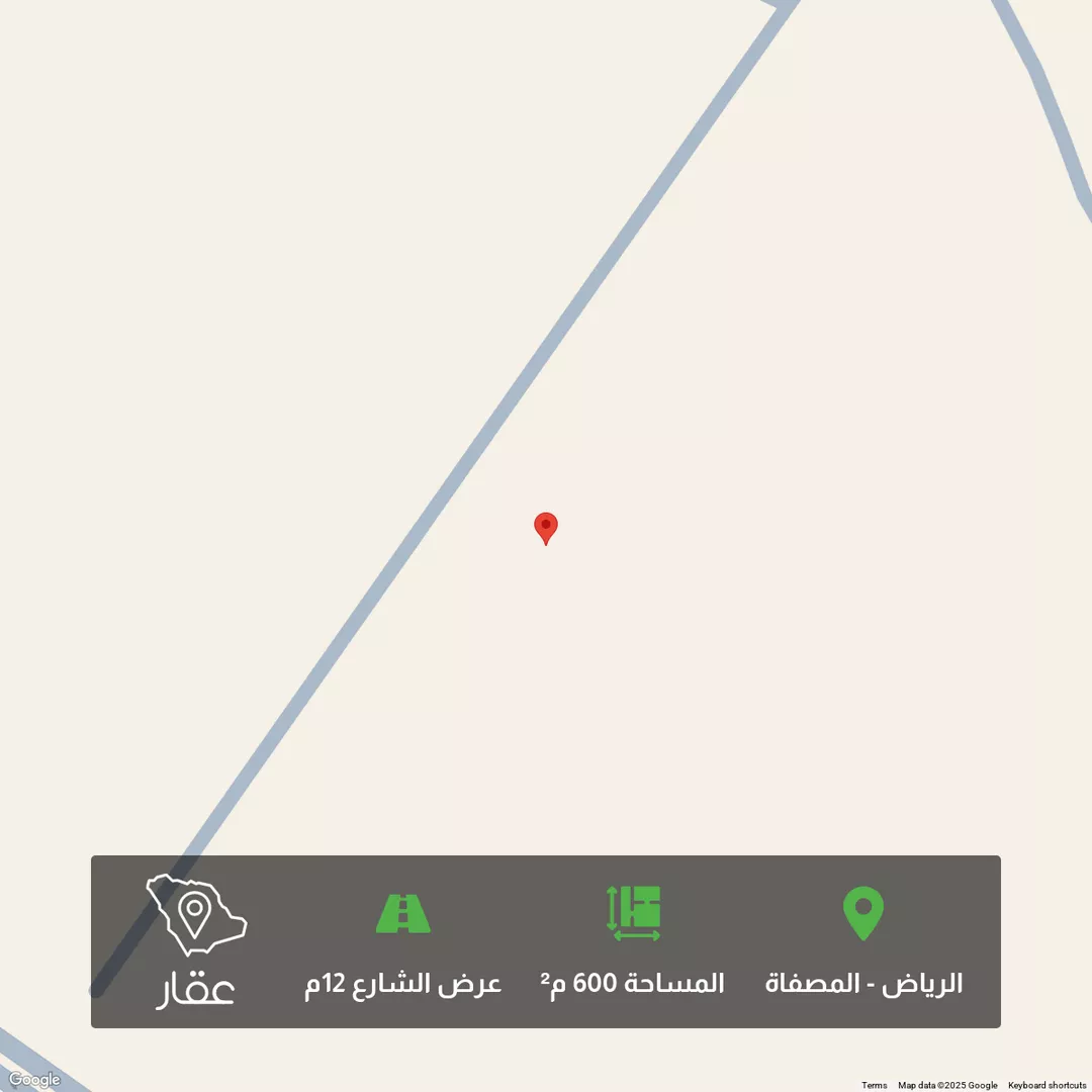أرض للبيع في حي المصفاة, مدينة الرياض, منطقة الرياض 1 صورة