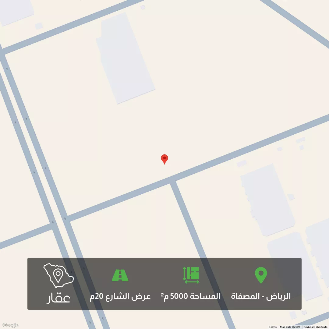 أرض للبيع في شارع 3608602, حي المصفاة, مدينة الرياض, منطقة الرياض 1 صورة
