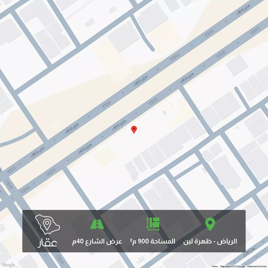 أرض للبيع في شارع الطائف, حي ظهرة لبن, مدينة الرياض, منطقة الرياض 1 صورة