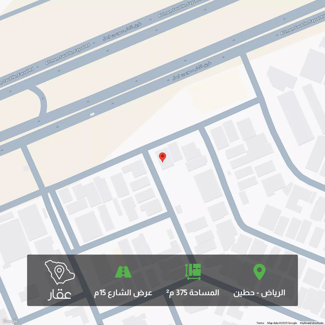 أرض للبيع في شارع احمد بن ميسر, حي حطين, مدينة الرياض, منطقة الرياض 1 صورة