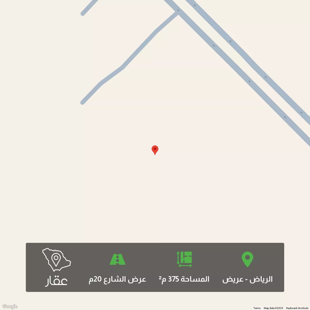 أرض للبيع في شارع عشرون , حي عريض, مدينة الرياض, منطقة الرياض 1 صورة