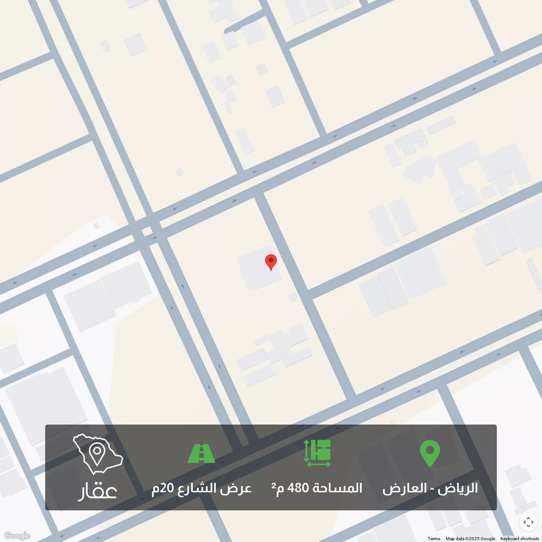 أرض للبيع في شارع عبدالكريم الهندي, حي العارض, مدينة الرياض, منطقة الرياض 1 صورة