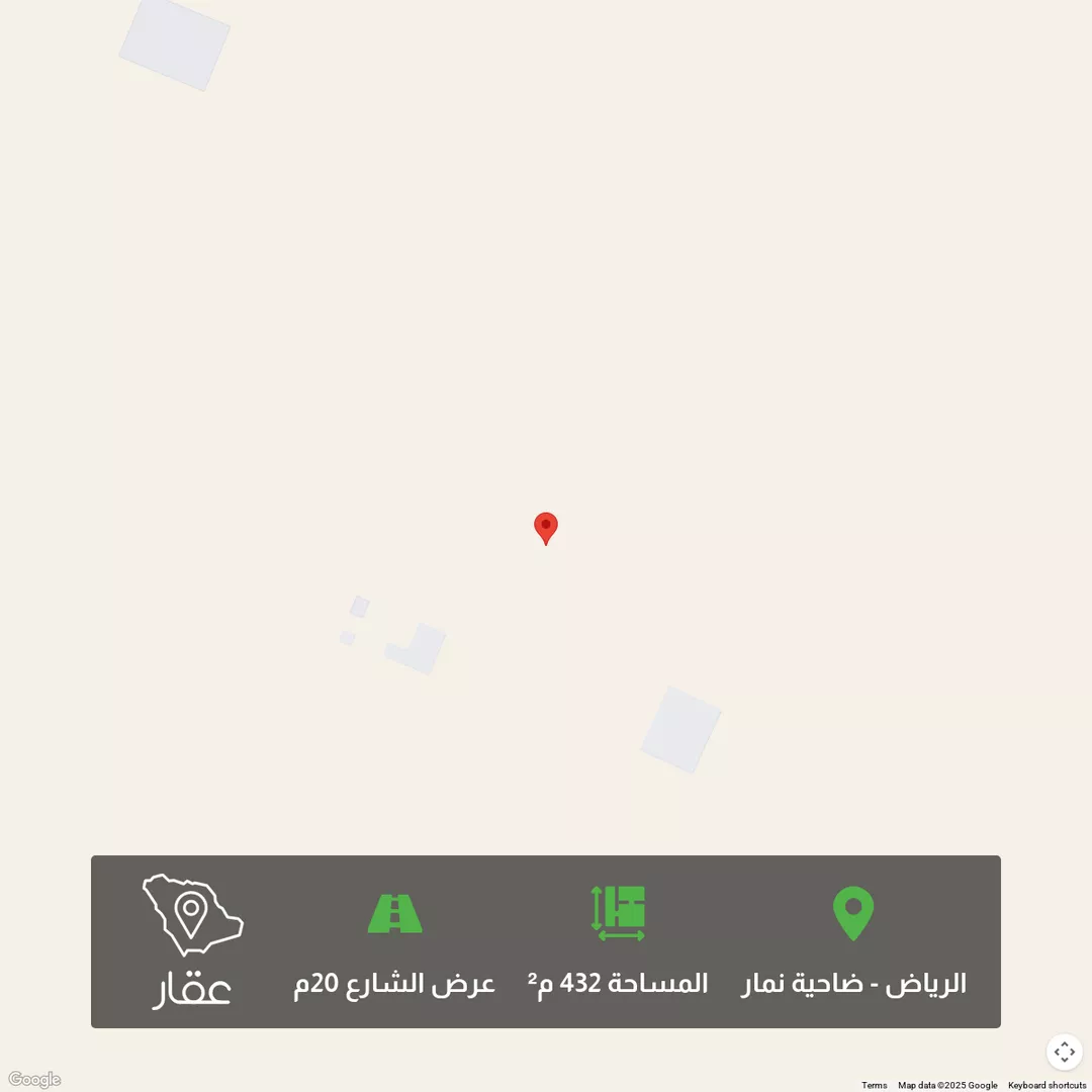 أرض للبيع في شارع عيسى الليثي, حي ضاحية نمار, مدينة الرياض, منطقة الرياض 1 صورة