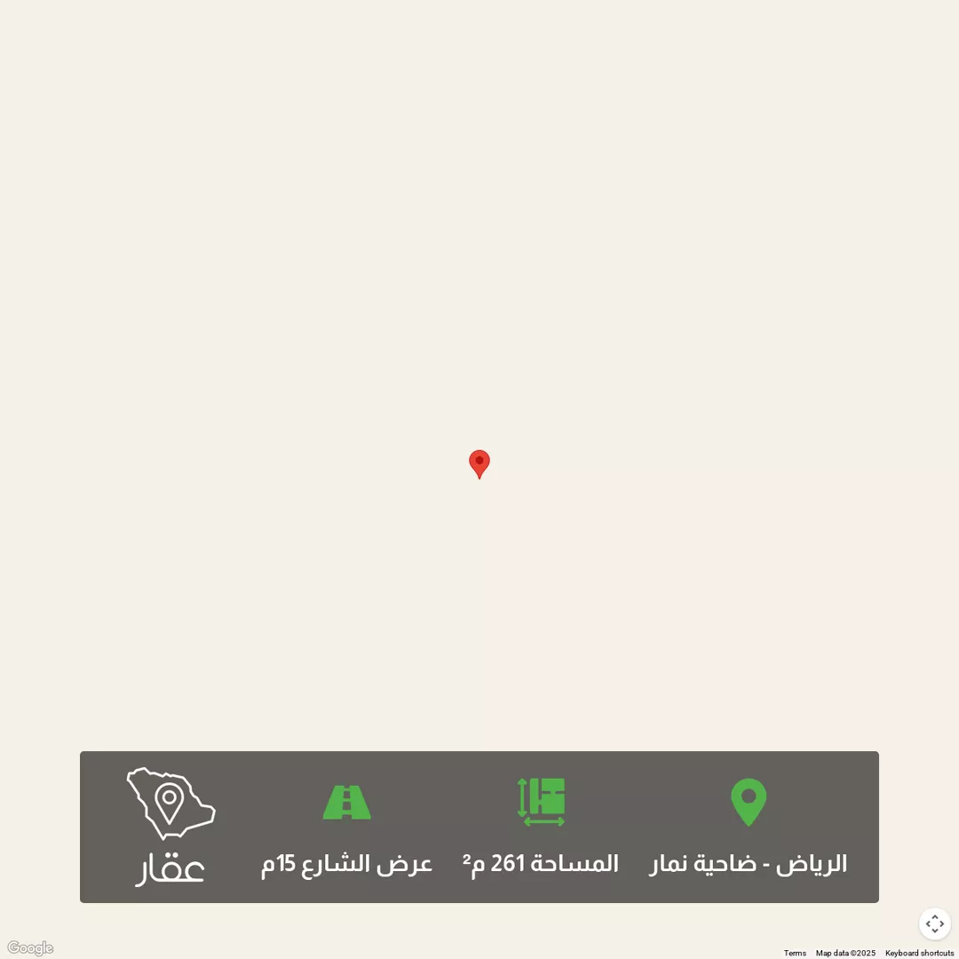 أرض للبيع في شارع 1245145, حي ضاحية نمار, مدينة الرياض, منطقة الرياض 1 صورة