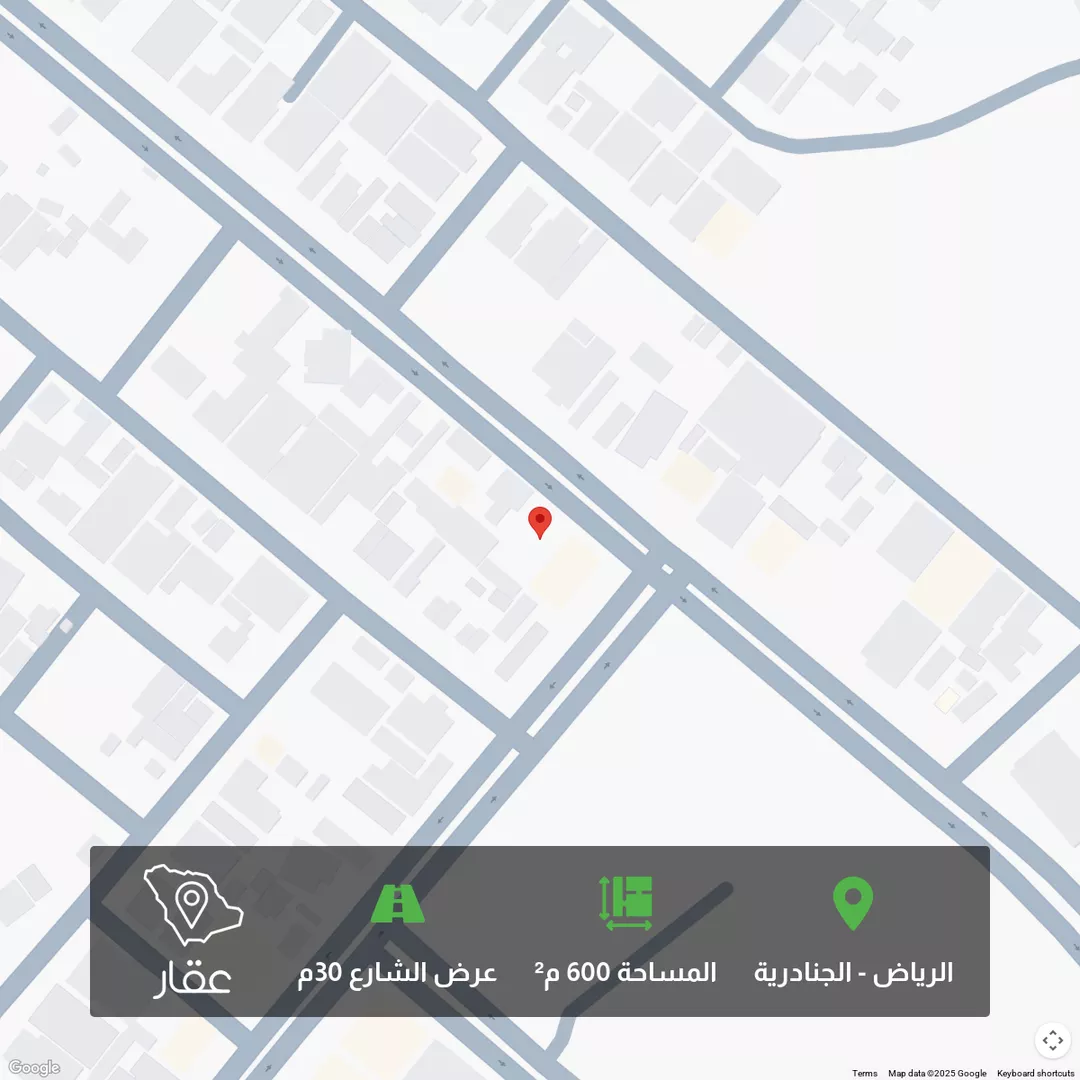 أرض للبيع في شارع الغاط, حي الجنادرية, مدينة الرياض, منطقة الرياض 1 صورة