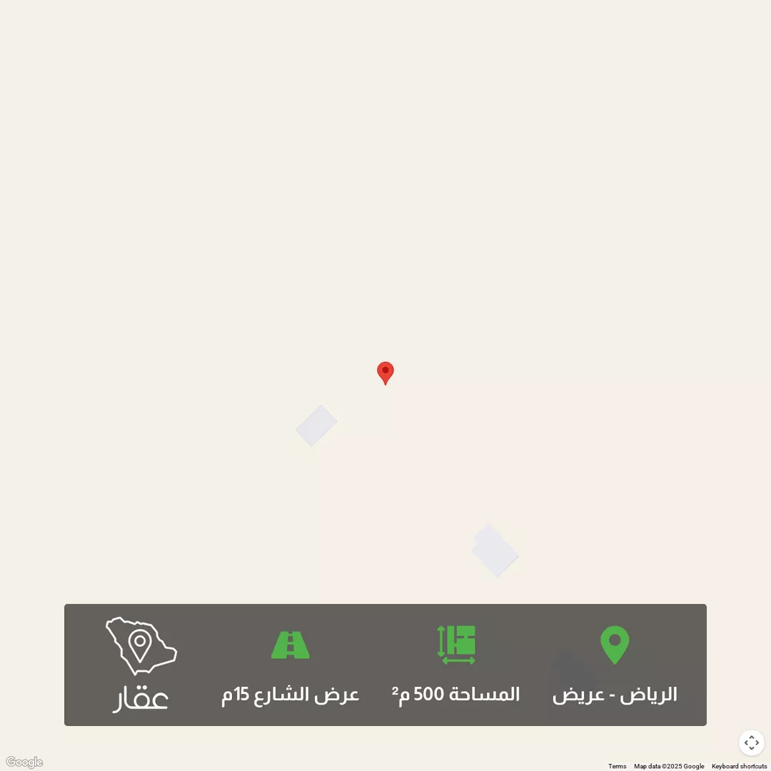 أرض للبيع في حي عريض, مدينة الرياض, منطقة الرياض 1 صورة