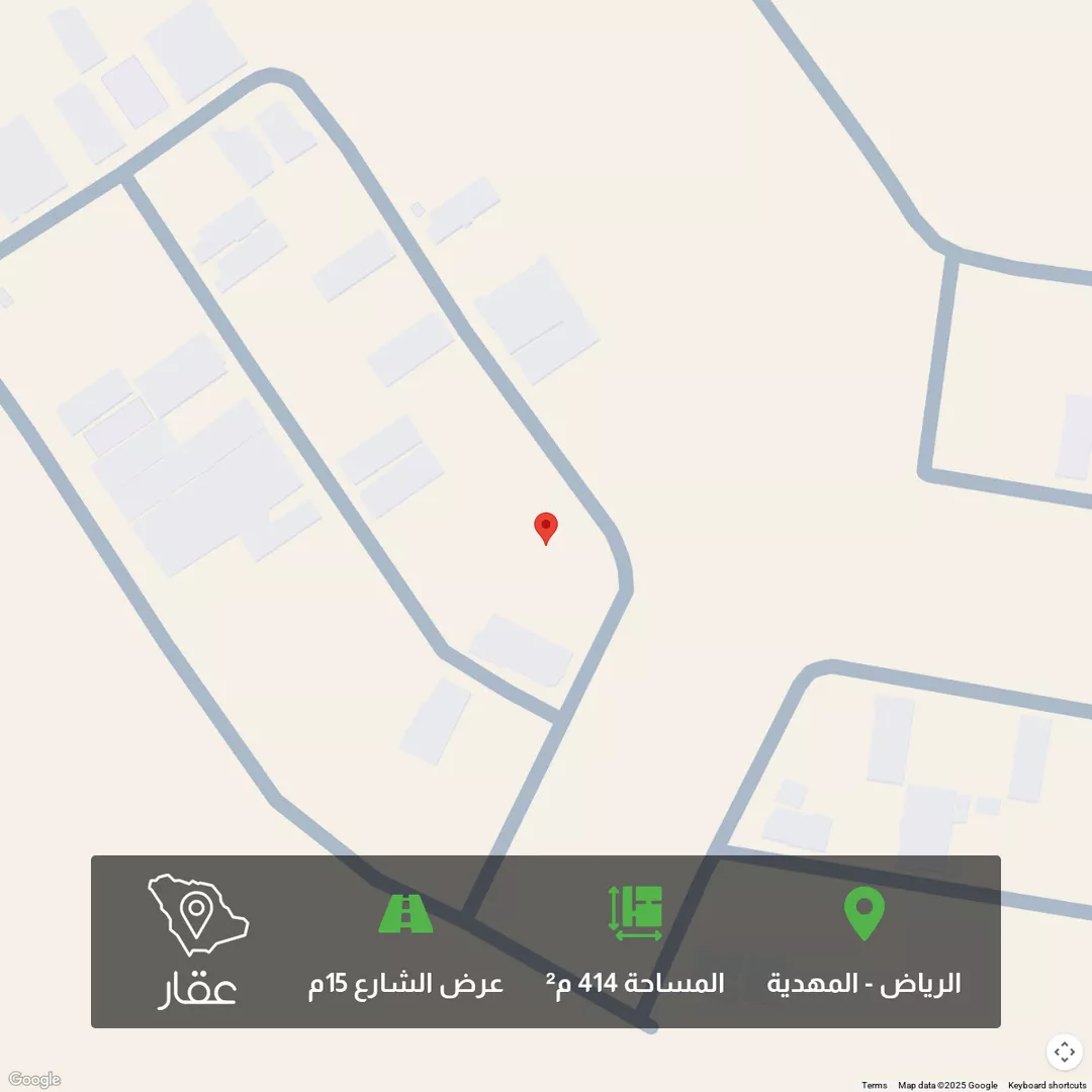 أرض للبيع في حي المهدية, مدينة الرياض, منطقة الرياض 1 صورة