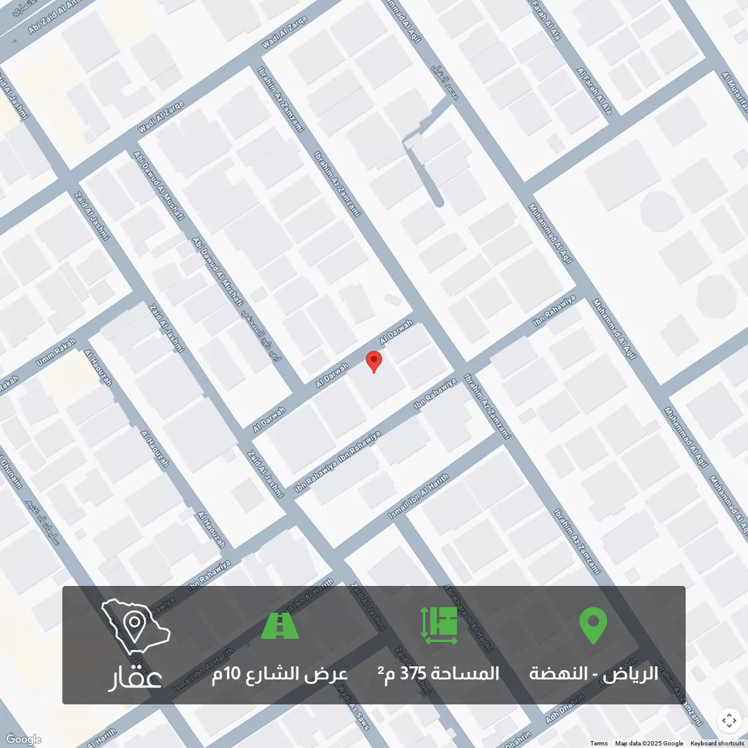 أرض للبيع في شارع الضروة, حي النهضة, مدينة الرياض, منطقة الرياض 1 صورة