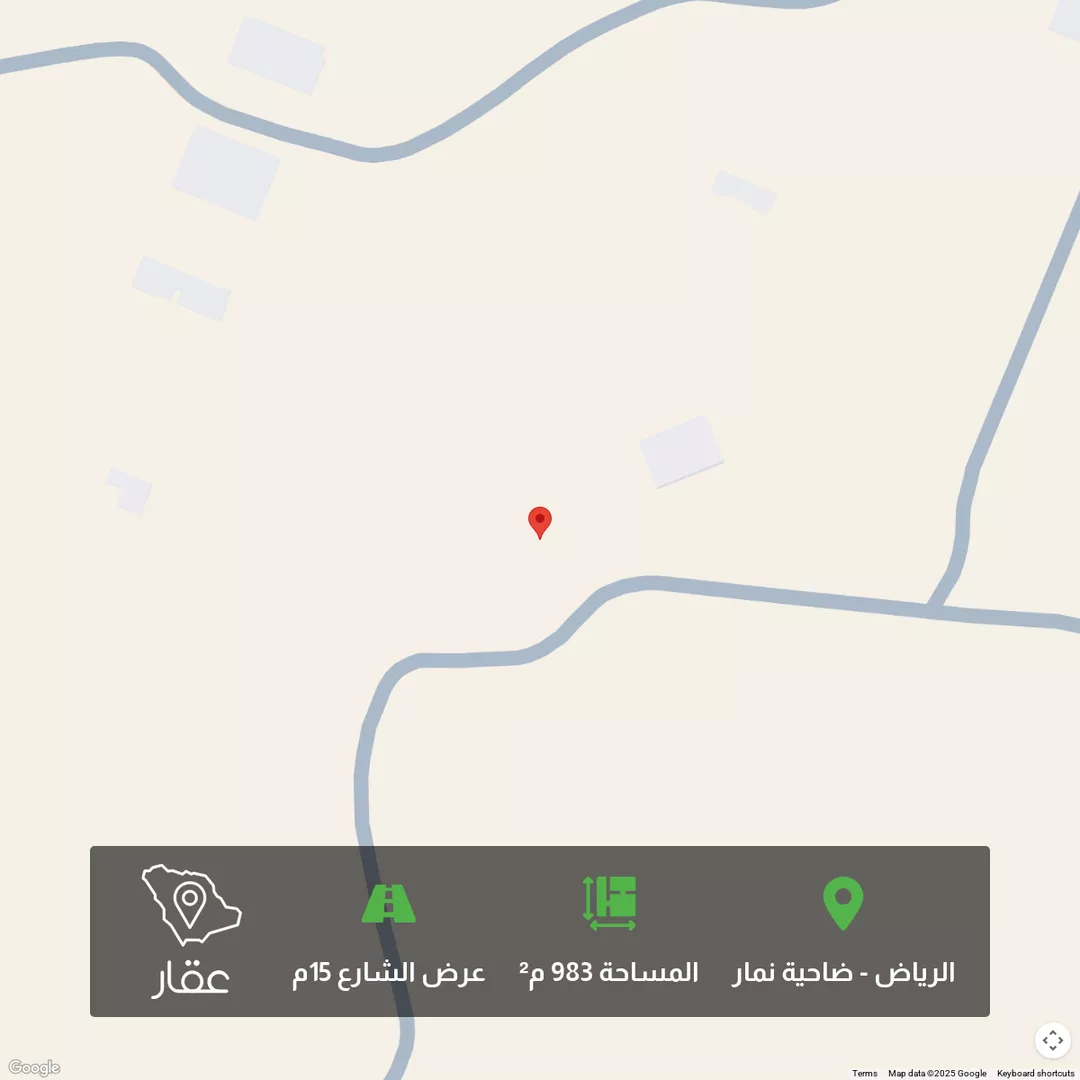 أرض للبيع في حي ضاحية نمار, مدينة الرياض, منطقة الرياض 1 صورة