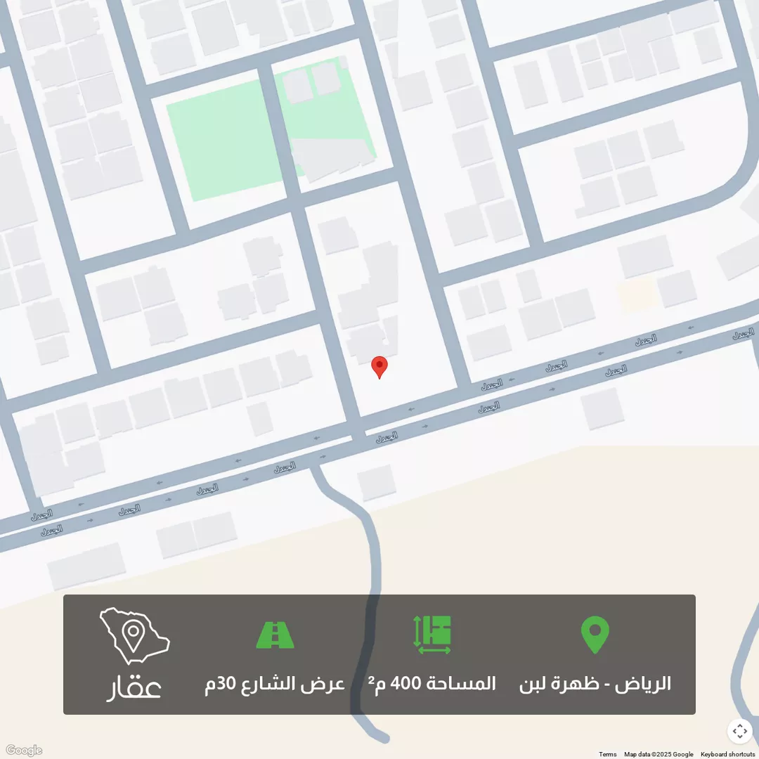 أرض للبيع في شارع الجنادل, حي ظهرة لبن, مدينة الرياض, منطقة الرياض 1 صورة