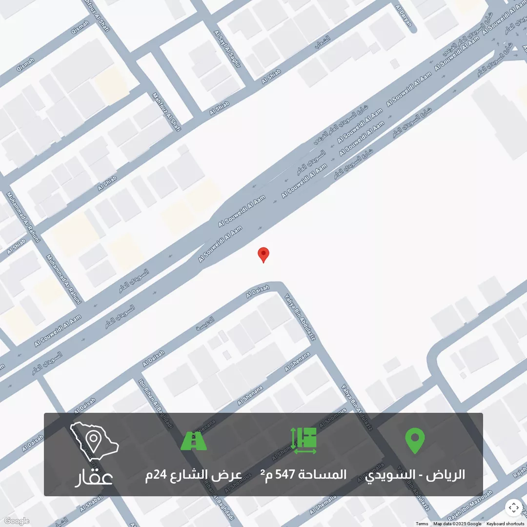 أرض للبيع في شارع السويدي العام الفرعي, حي السويدي, مدينة الرياض, منطقة الرياض 1 صورة