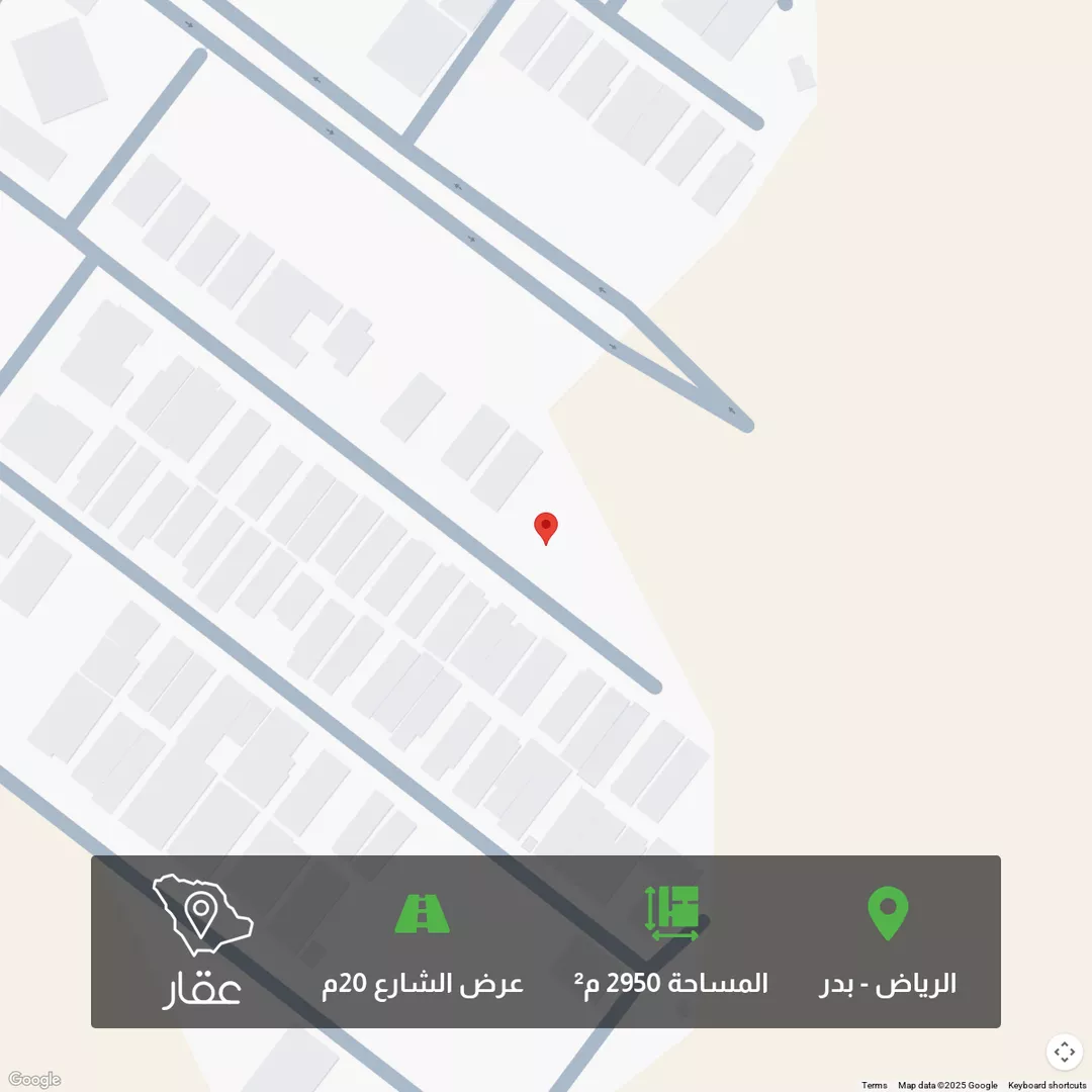 أرض للبيع في شارع عبدالرحمن بن عثمان جمال, حي بدر, مدينة الرياض, منطقة الرياض 1 صورة