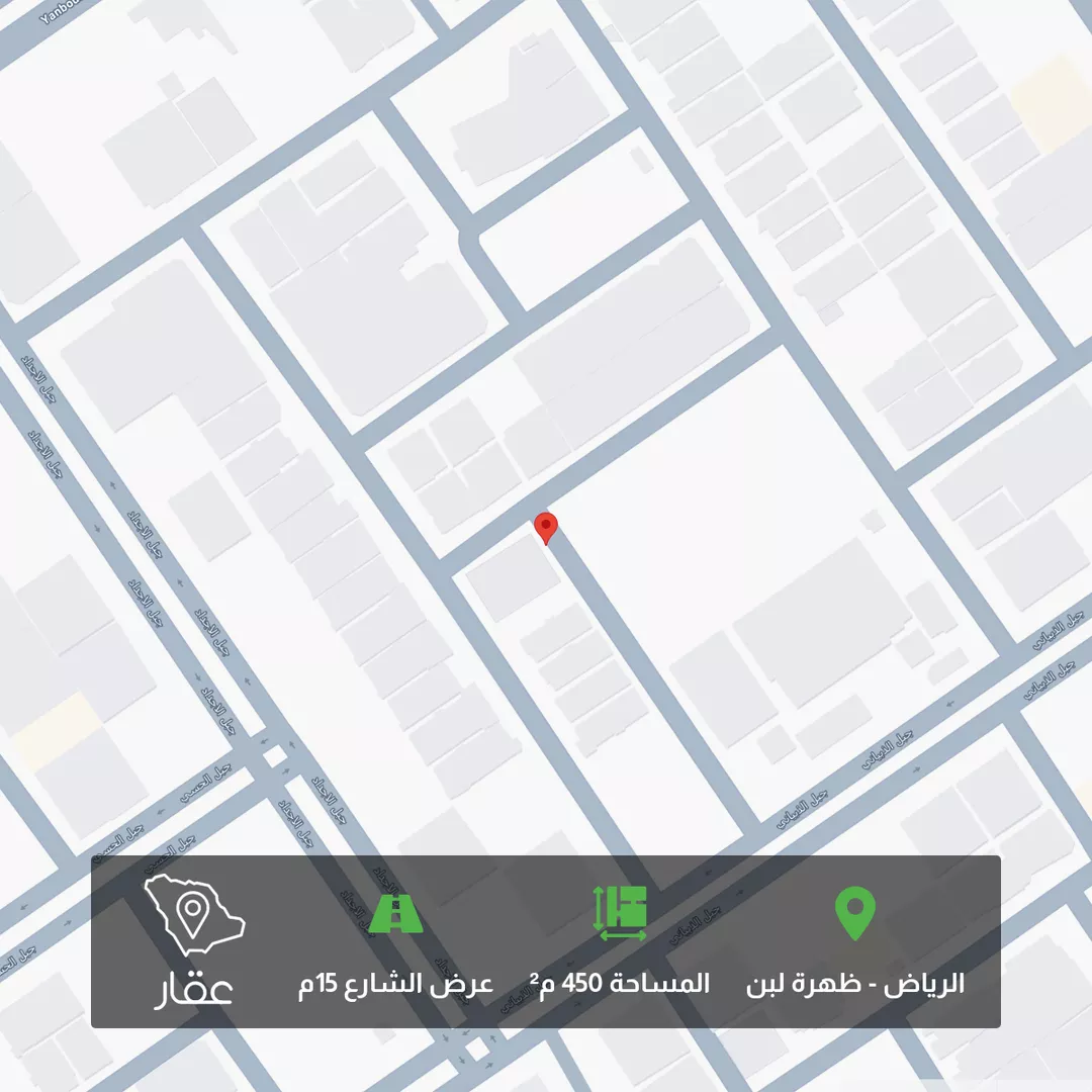 أرض للبيع في شارع رقم 353, حي ظهرة لبن, مدينة الرياض, منطقة الرياض 1 صورة