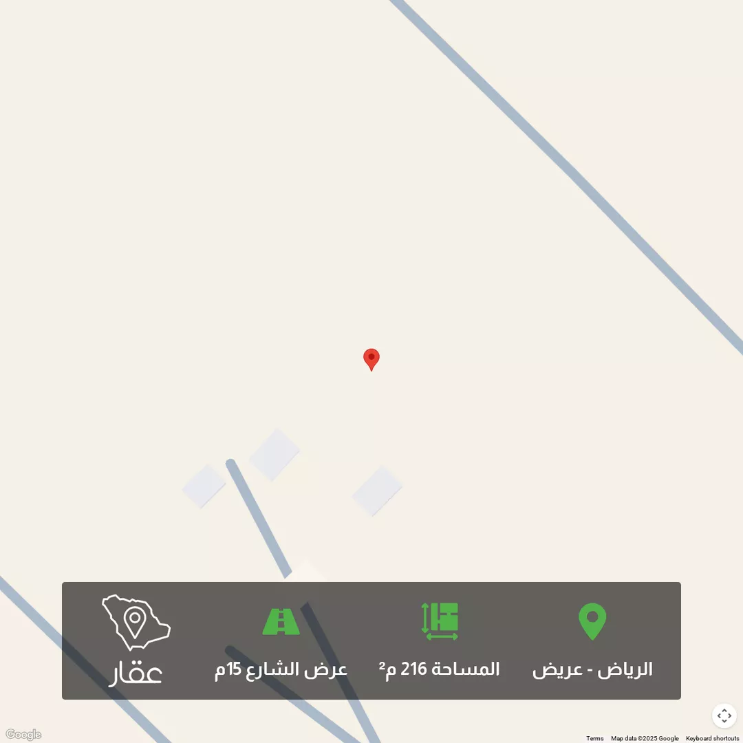 أرض للبيع في حي عريض, مدينة الرياض, منطقة الرياض 1 صورة