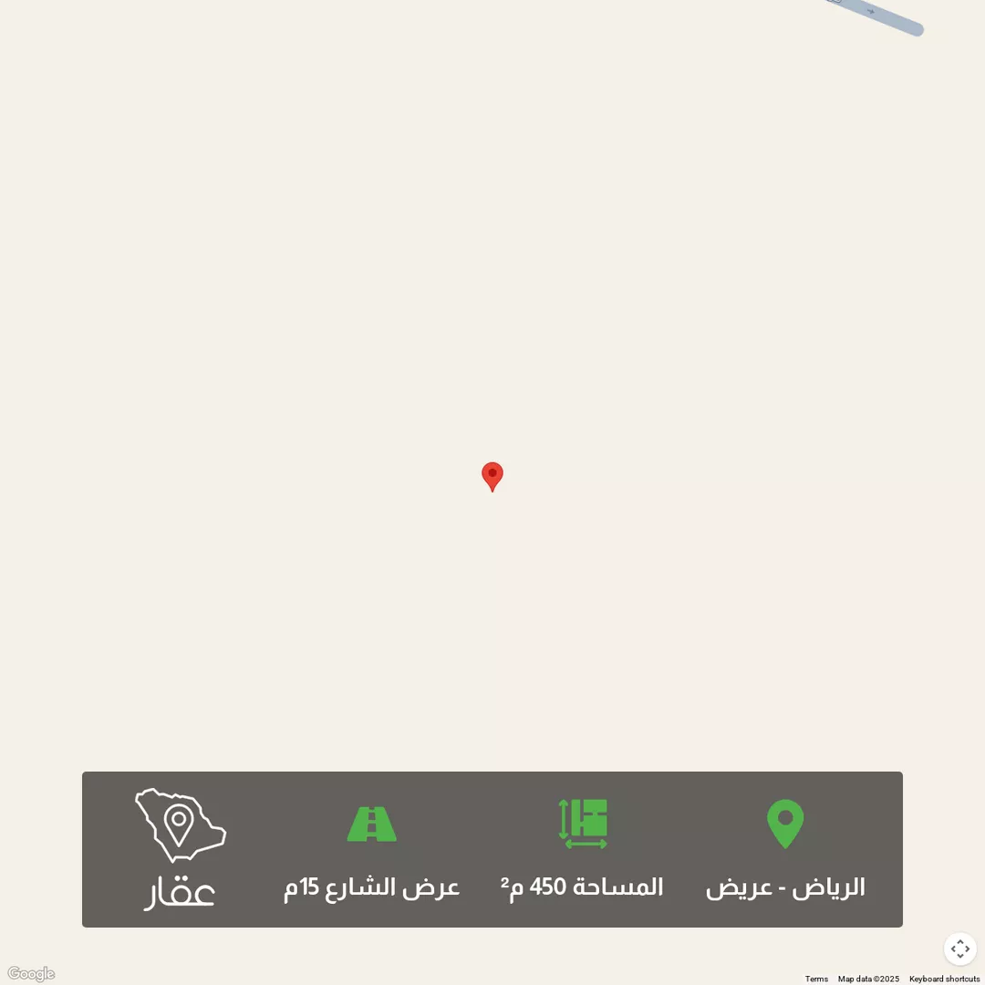 أرض للبيع في حي عريض, مدينة الرياض, منطقة الرياض 1 صورة