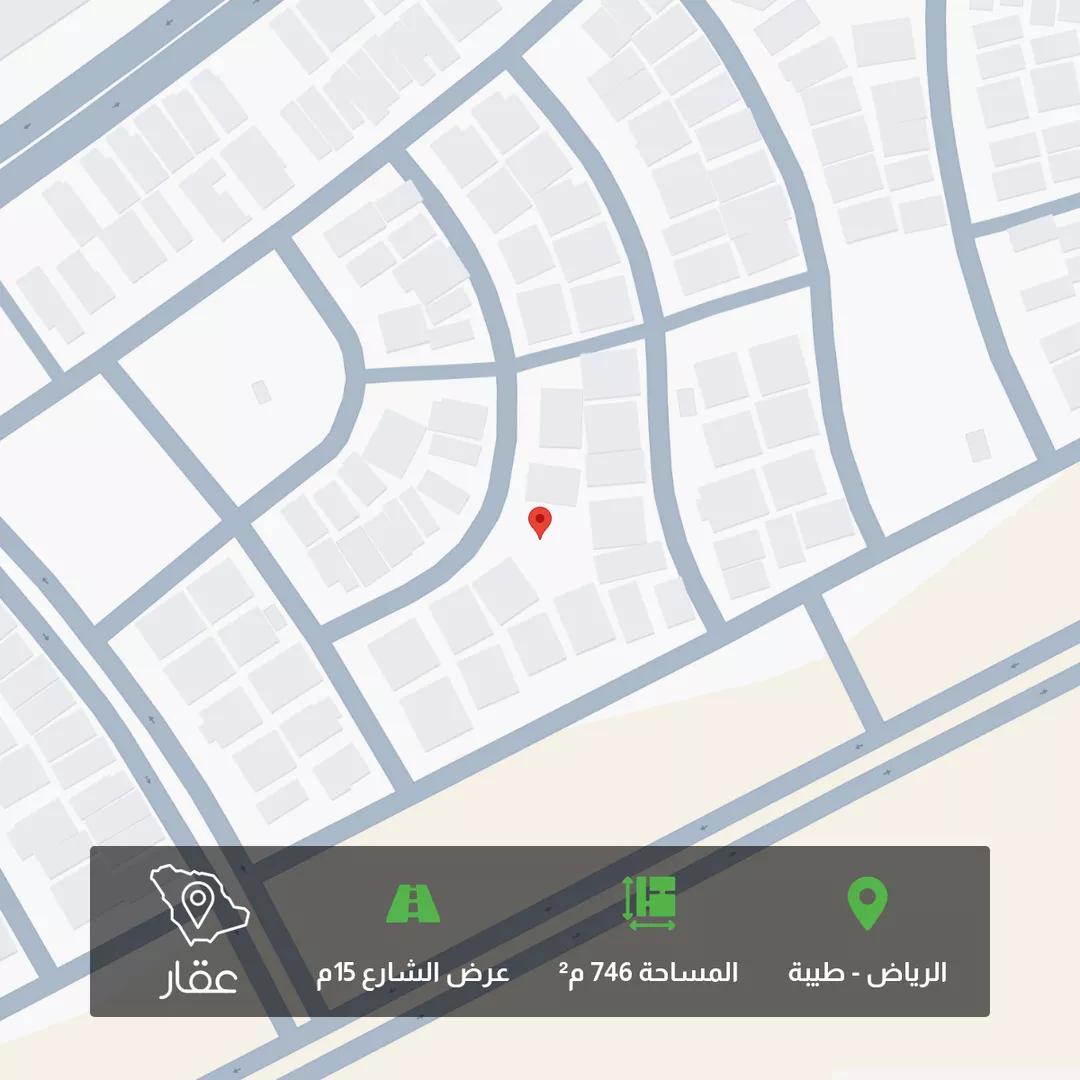 أرض للبيع في شارع الجله, حي طيبة, مدينة الرياض, منطقة الرياض 1 صورة