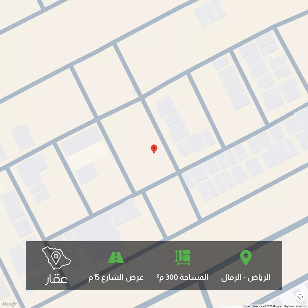 أرض للبيع في شارع عبدالمنعم الواعظ, حي الرمال, مدينة الرياض, منطقة الرياض 1 صورة