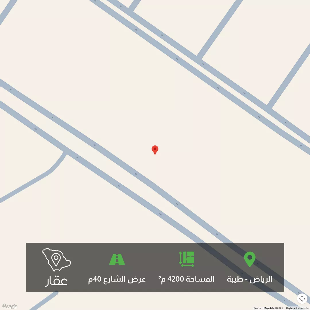 أرض للبيع في شارع الوداعة, حي طيبة, مدينة الرياض, منطقة الرياض 1 صورة