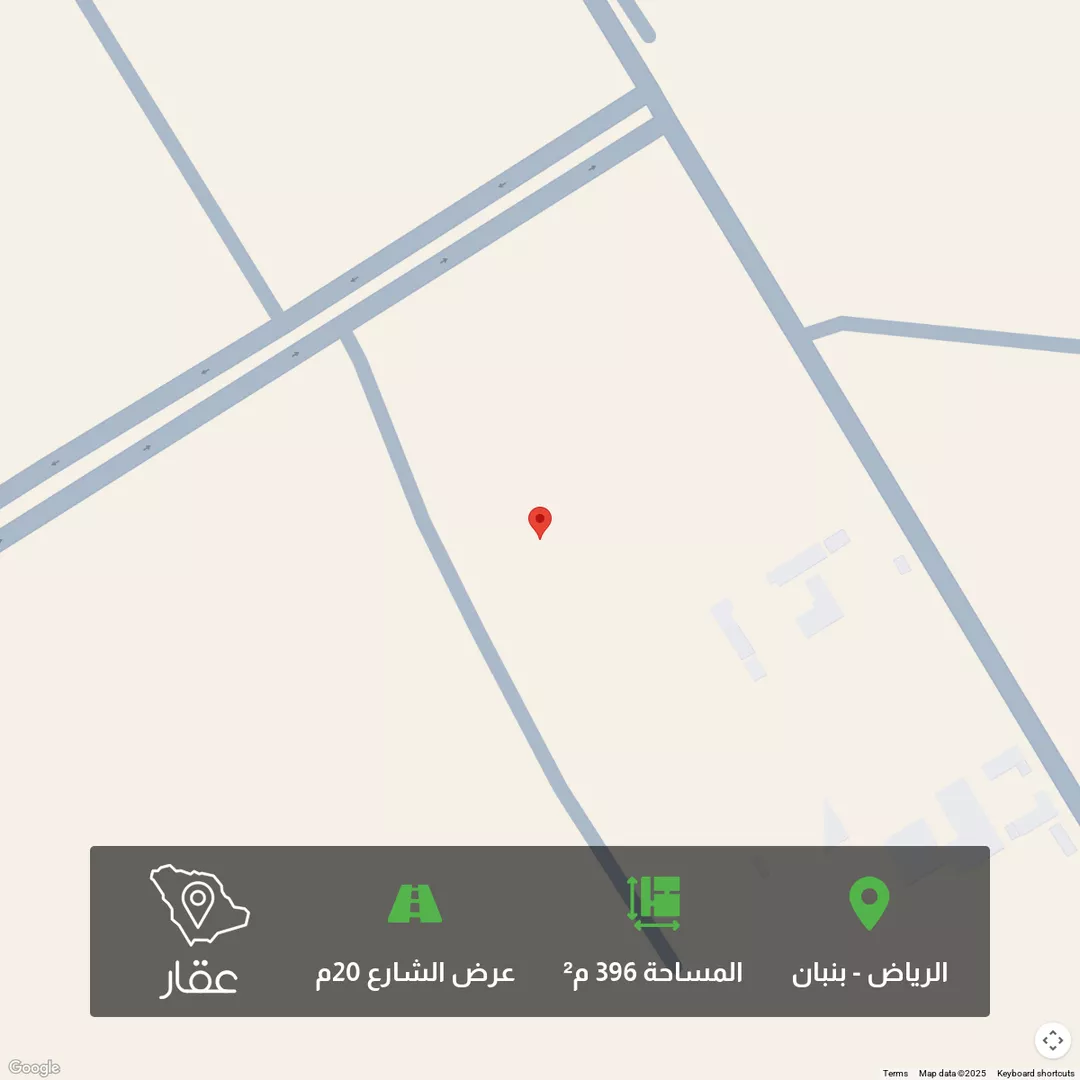 أرض للبيع في شارع 911775, حي بنبان, مدينة الرياض, منطقة الرياض 1 صورة