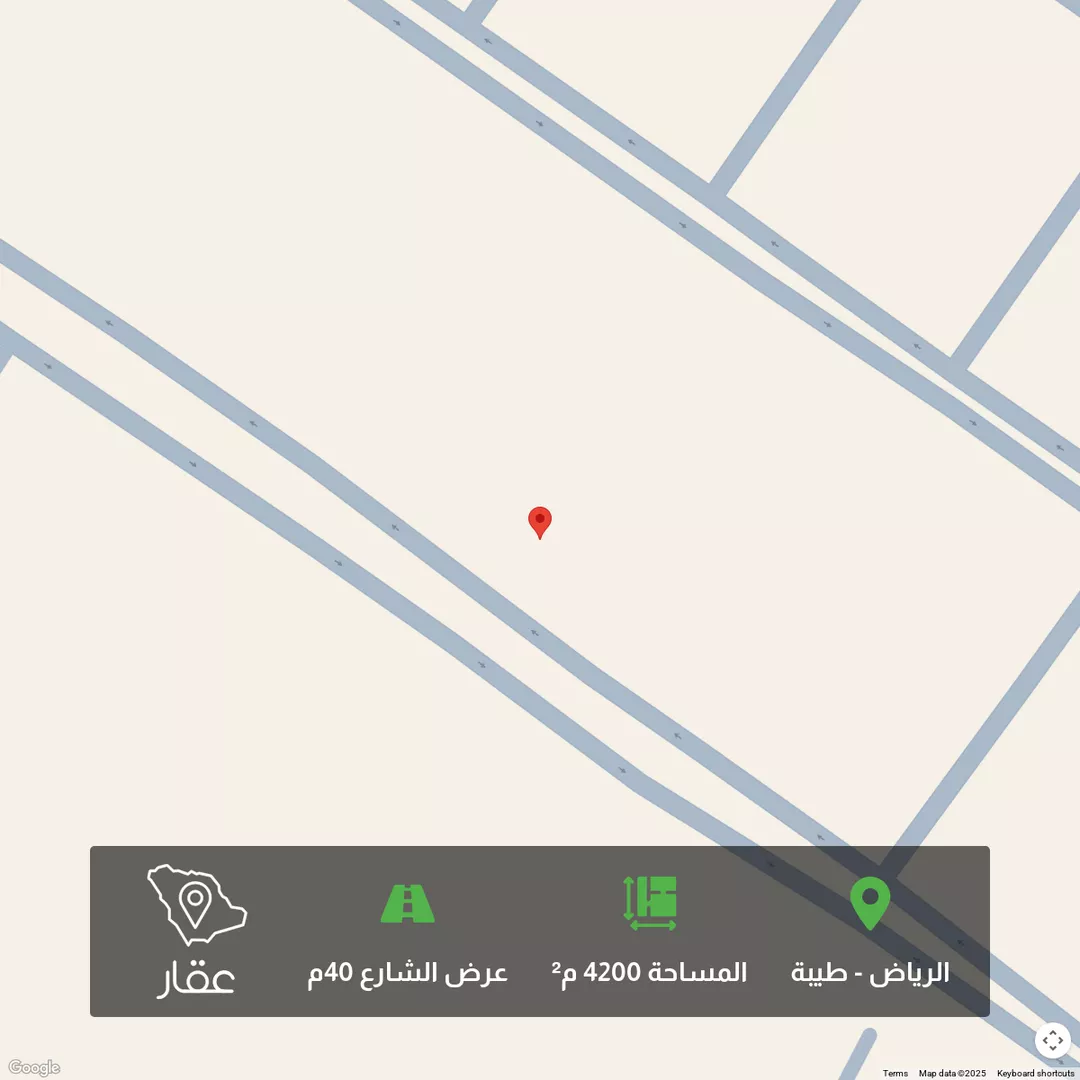 أرض للبيع في شارع الوداعة, حي طيبة, مدينة الرياض, منطقة الرياض 1 صورة