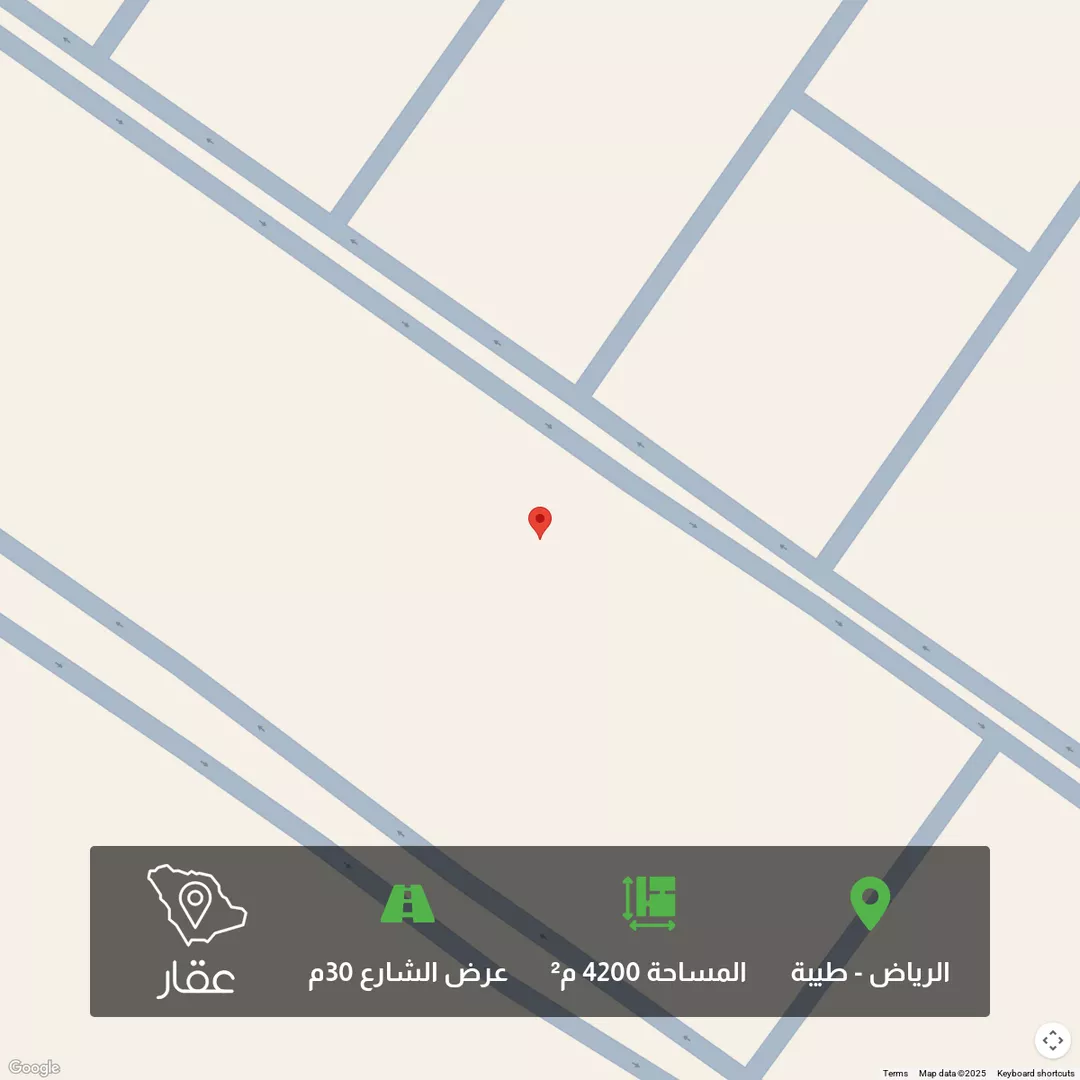 أرض للبيع في شارع الفرات, حي طيبة, مدينة الرياض, منطقة الرياض 1 صورة