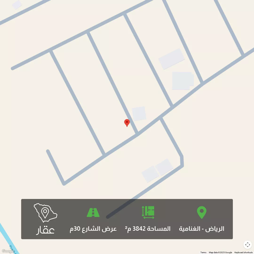 أرض للبيع في حي الغنامية, مدينة الرياض, منطقة الرياض 1 صورة