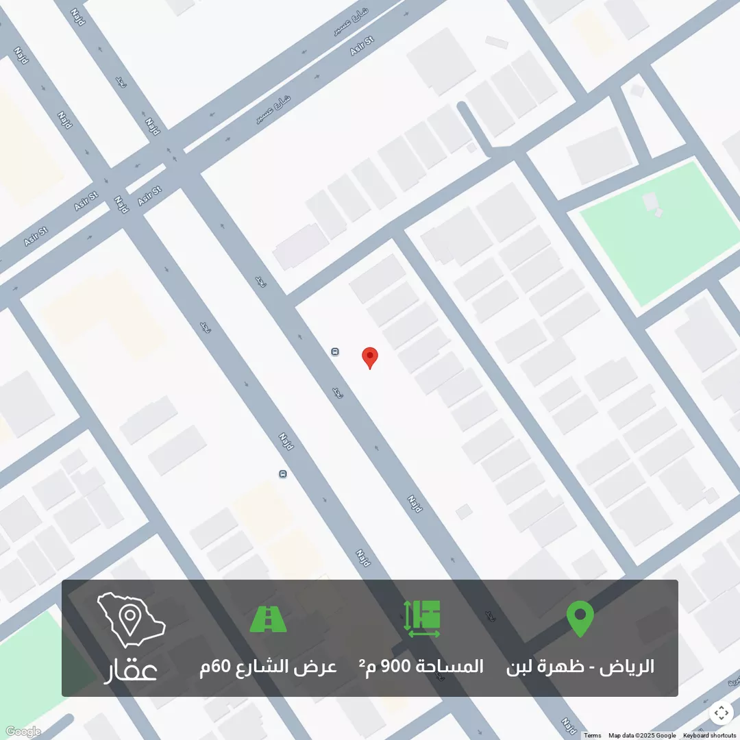أرض للبيع في شارع نجد, حي ظهرة لبن, مدينة الرياض, منطقة الرياض 1 صورة