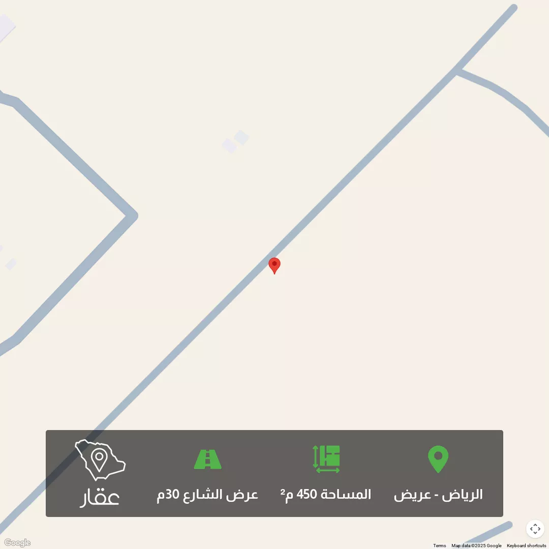 أرض للبيع في حي عريض, مدينة الرياض, منطقة الرياض 1 صورة