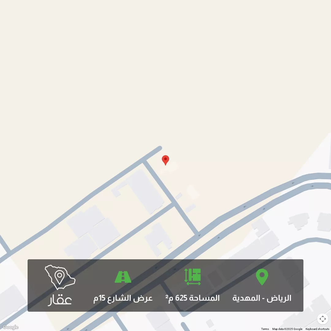 أرض للبيع في شارع محمد بن محمد الزبيري, حي المهدية, مدينة الرياض, منطقة الرياض 1 صورة