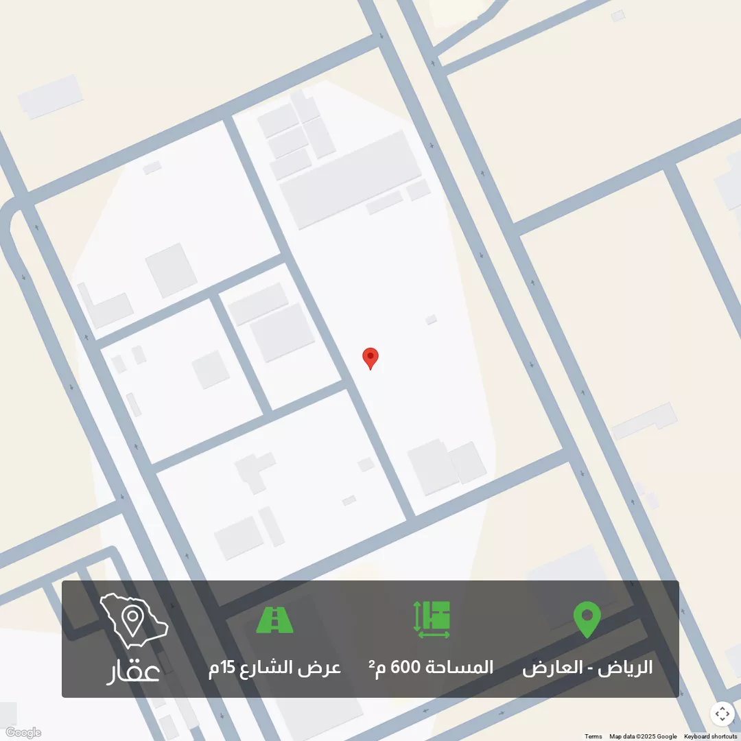 أرض للبيع في شارع الشقيب, حي العارض, مدينة الرياض, منطقة الرياض 1 صورة
