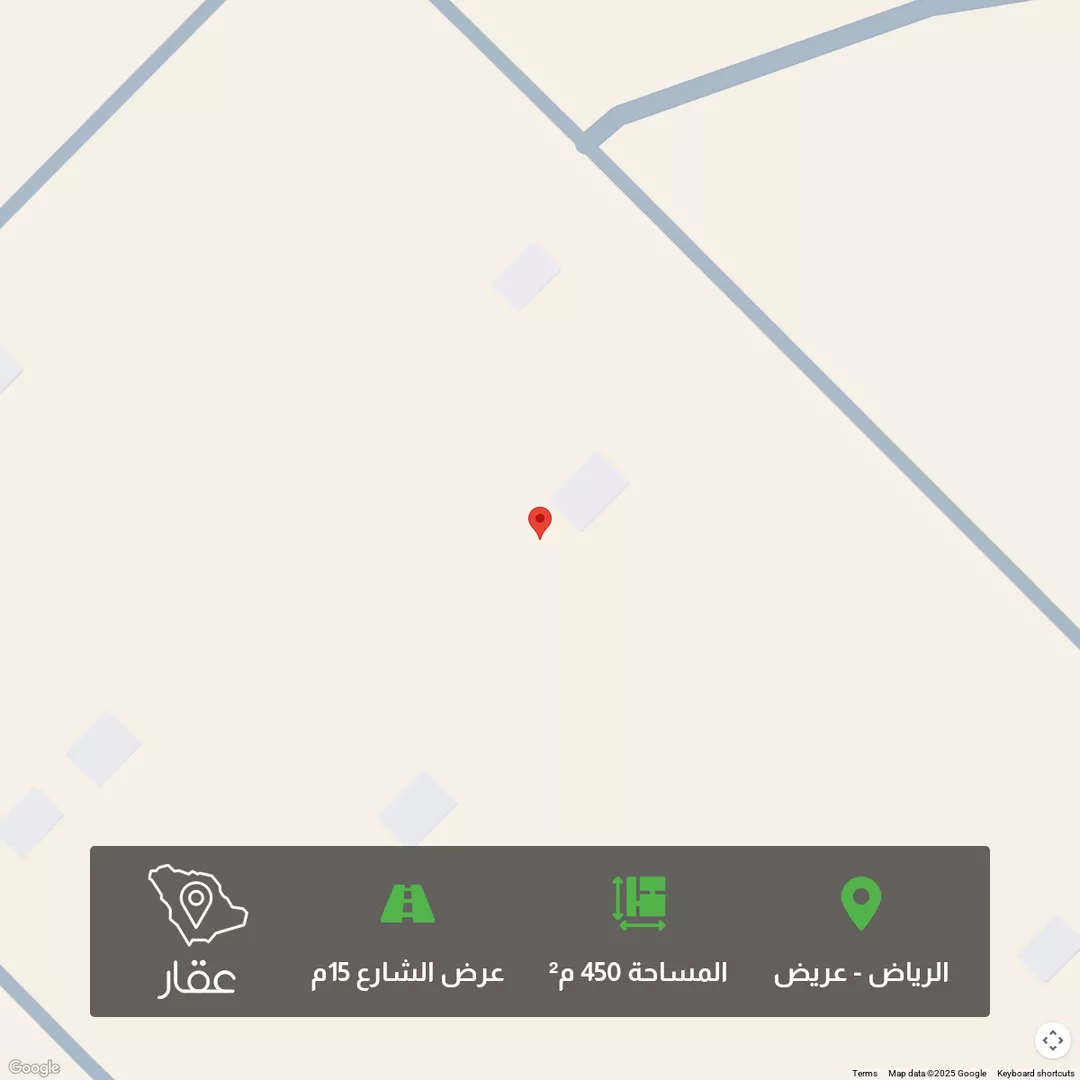 أرض للبيع في حي عريض, مدينة الرياض, منطقة الرياض 1 صورة