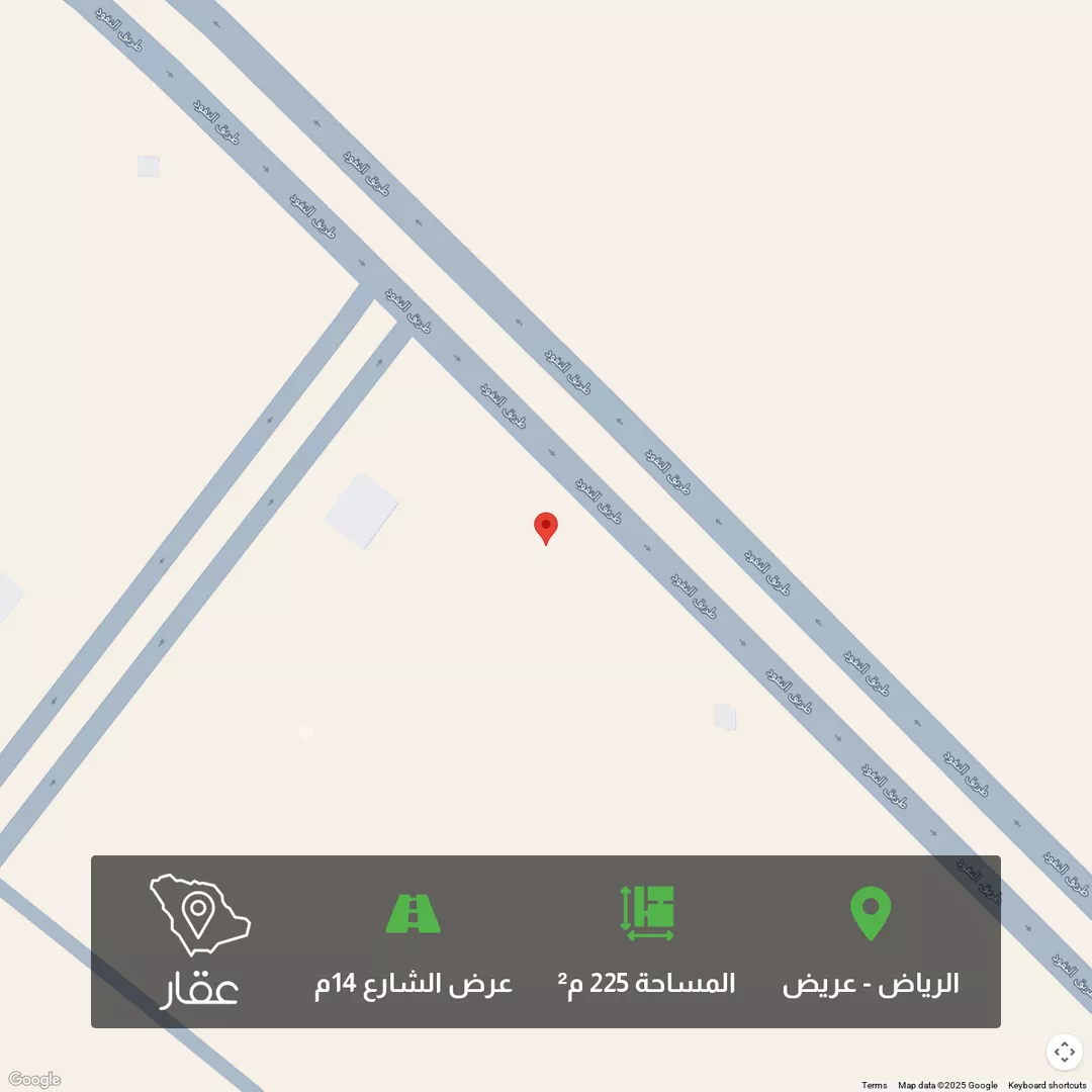 أرض للبيع في شارع النفوذ, حي عريض, مدينة الرياض, منطقة الرياض 1 صورة