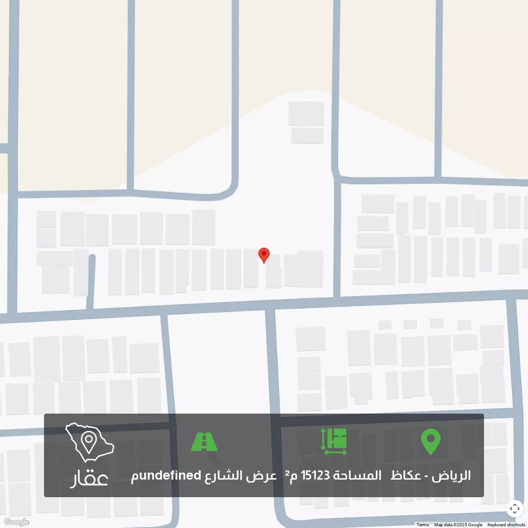 أرض للبيع في شارع لقاح, حي عكاظ, الرياض 1 صورة