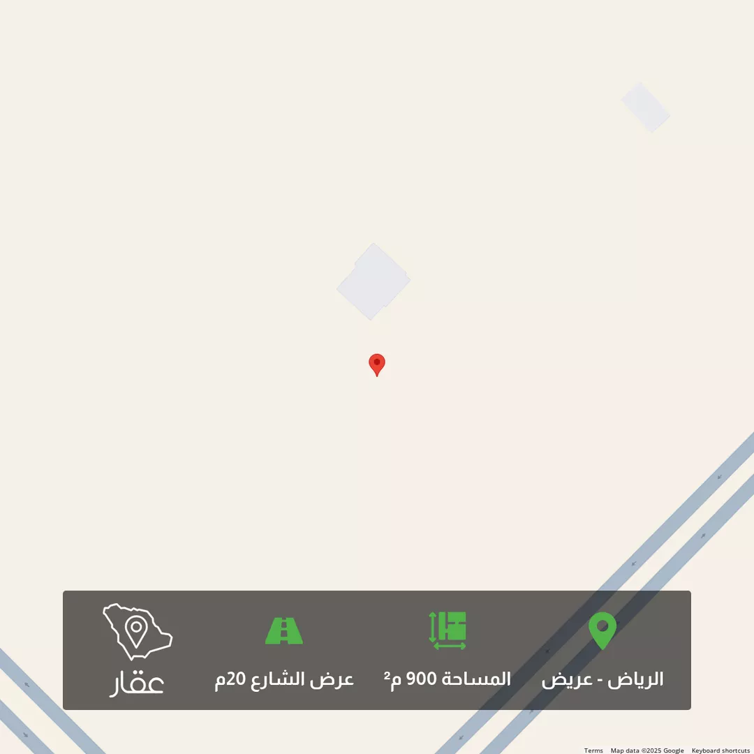 أرض للبيع في حي عريض, مدينة الرياض, منطقة الرياض 1 صورة