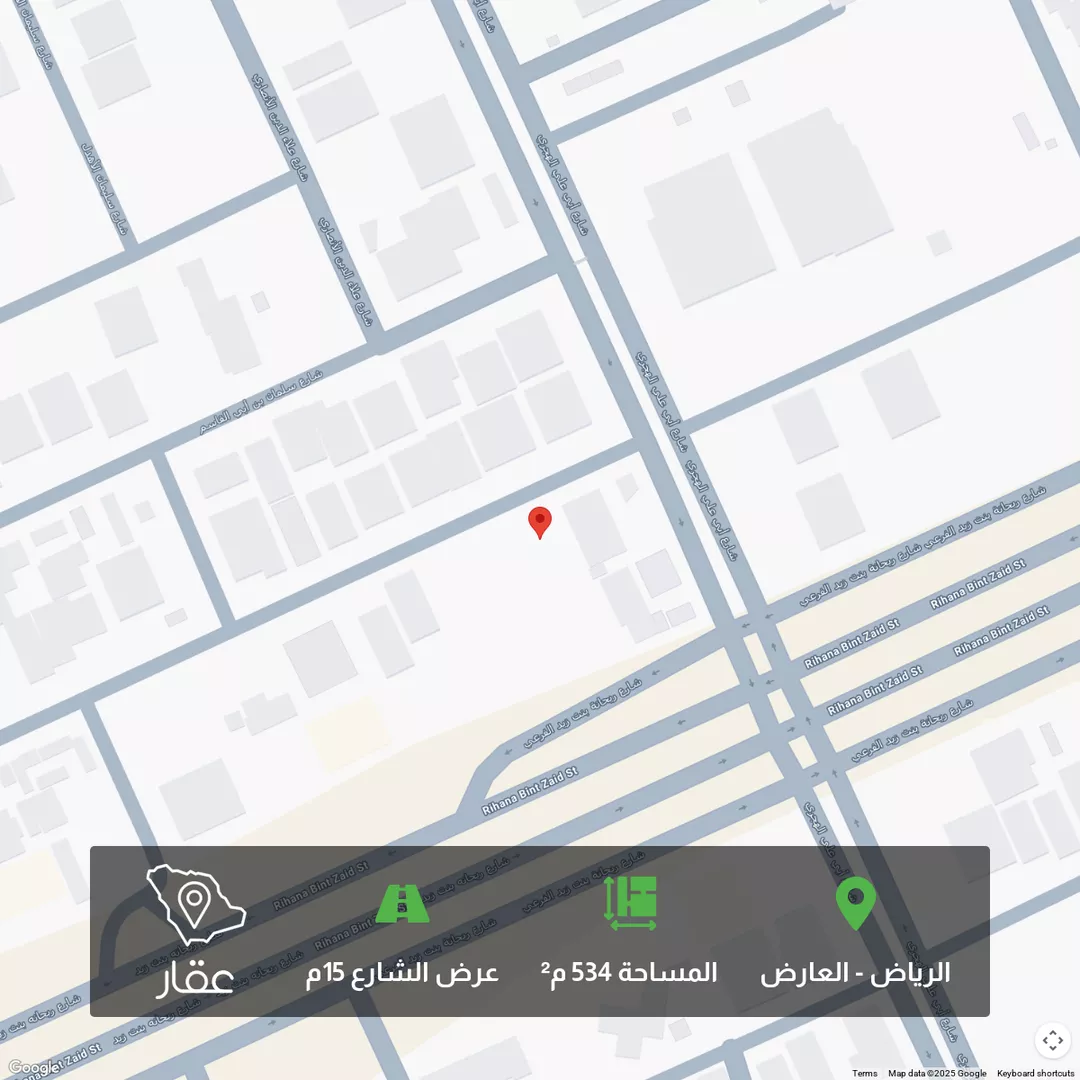 أرض للبيع في شارع محسن باروم, حي العارض, مدينة الرياض, منطقة الرياض 1 صورة
