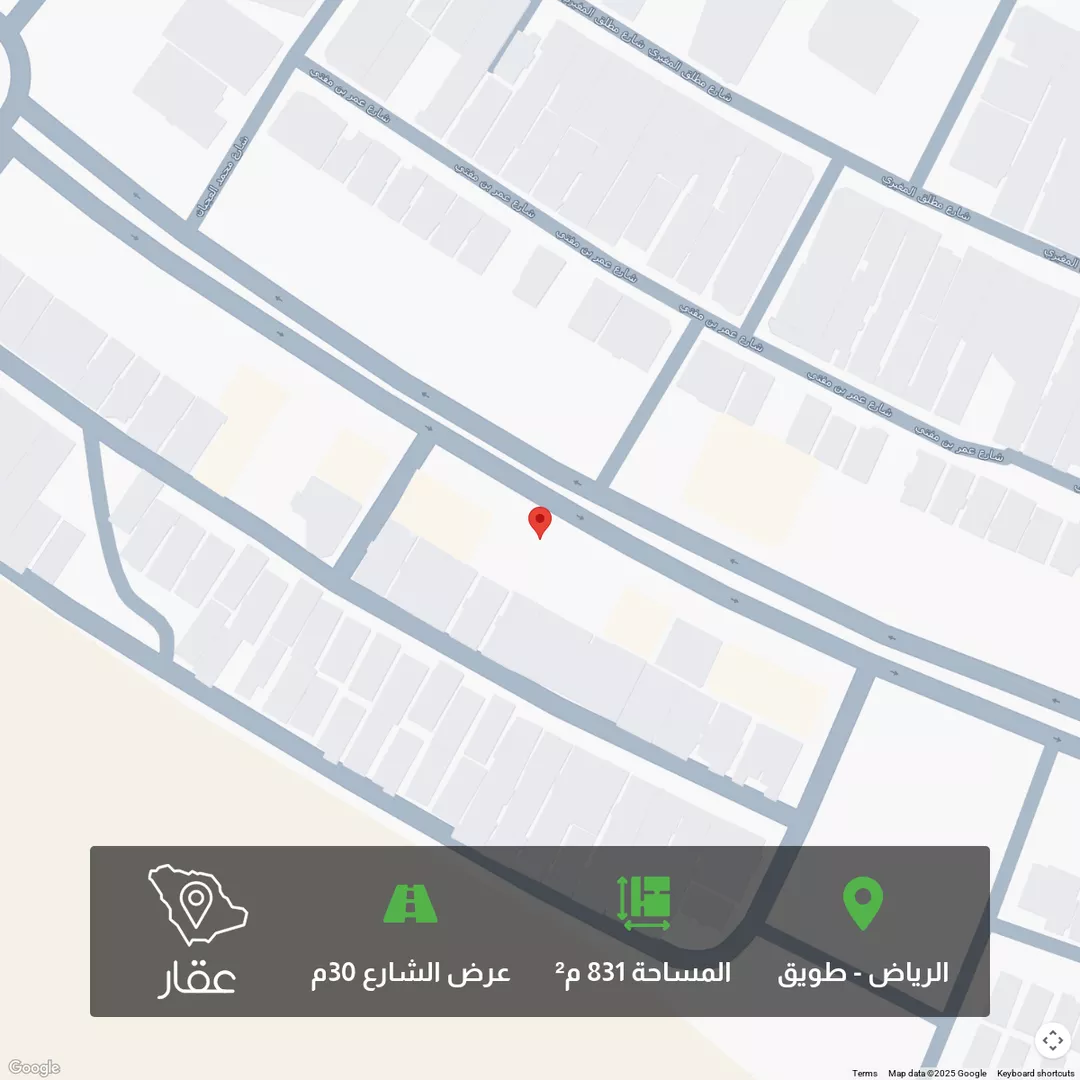 أرض للبيع في شارع الأمير سعود بن محمد بن مقرن, حي طويق, مدينة الرياض, منطقة الرياض 1 صورة