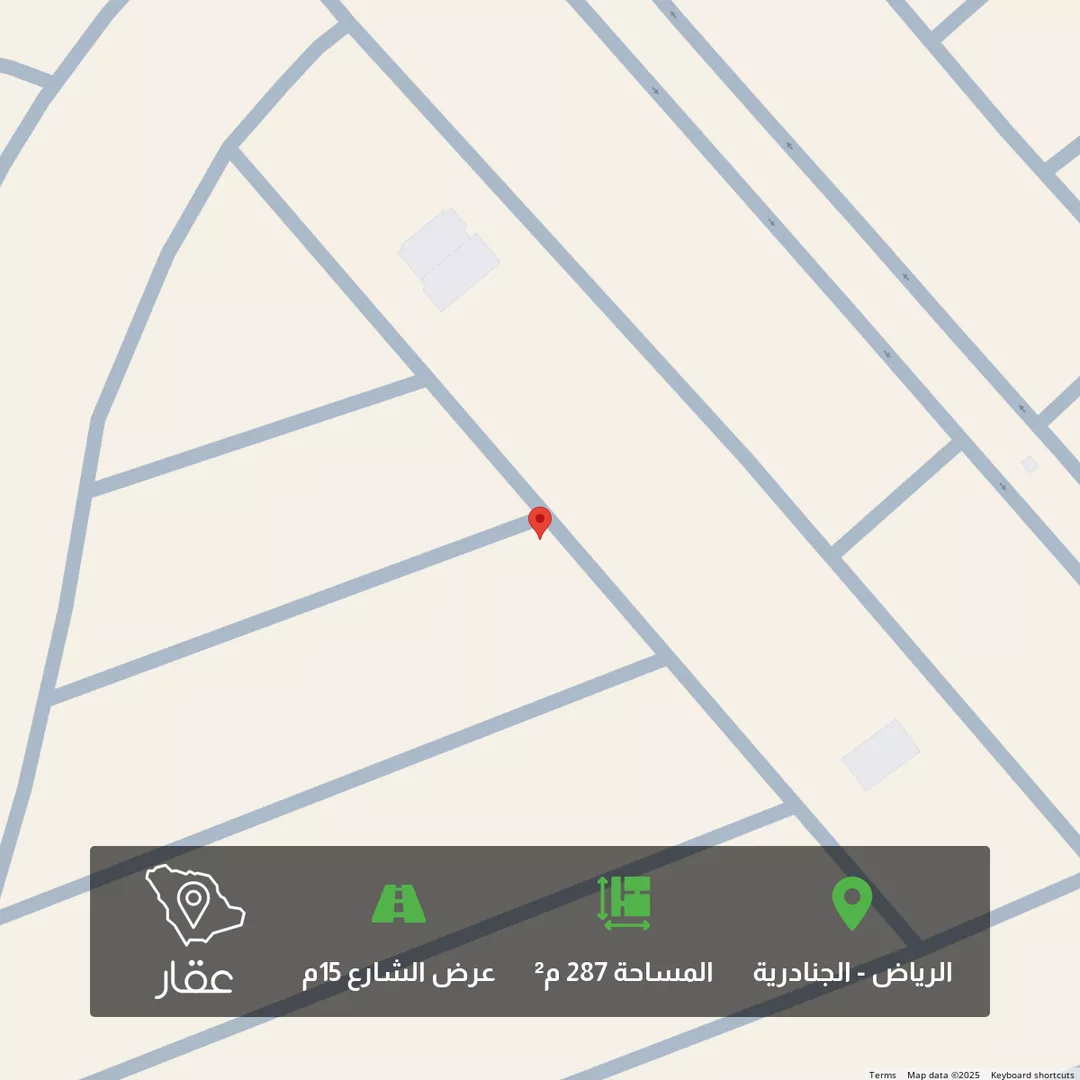 أرض للبيع في طريق بدون اسم, الجنادرية, الرياض 1 صورة