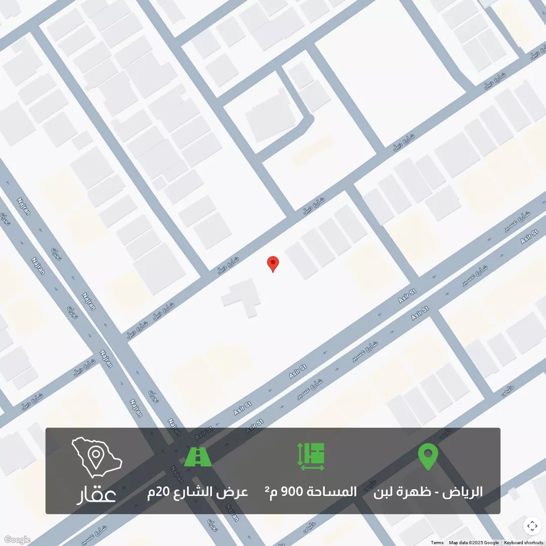 أرض للبيع في شارع دبيل, حي ظهرة لبن, مدينة الرياض, منطقة الرياض 1 صورة