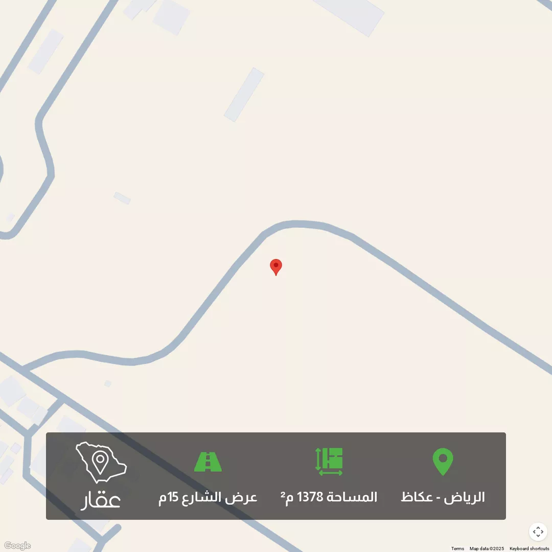 أرض للبيع في حي عكاظ, مدينة الرياض, منطقة الرياض 1 صورة