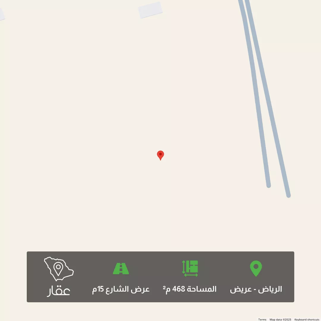 أرض للبيع في حي عريض, مدينة الرياض, منطقة الرياض 1 صورة