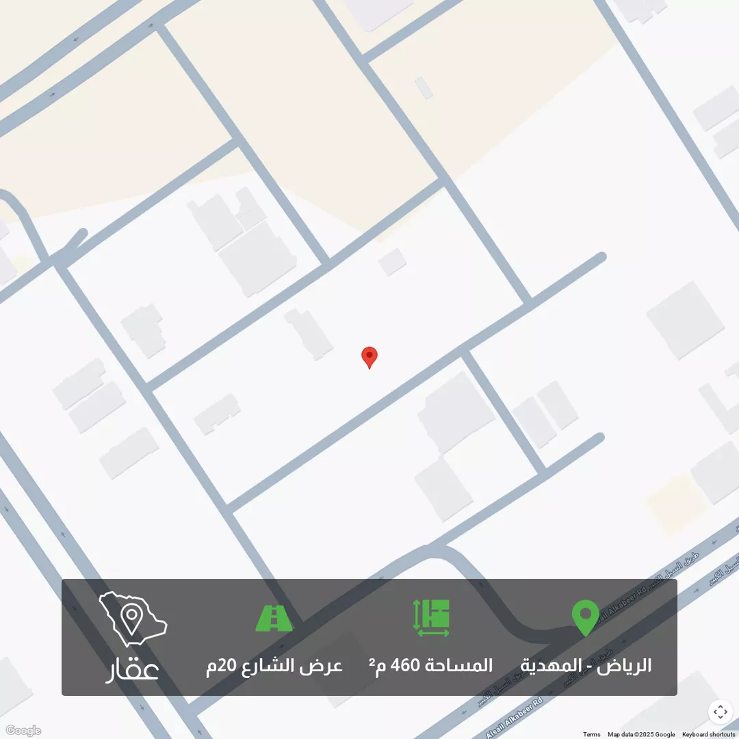 أرض للبيع في شارع ابن صدقة الغرافي, حي المهدية, مدينة الرياض, منطقة الرياض 1 صورة