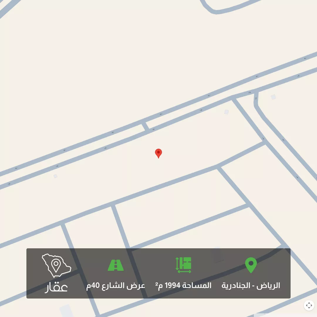 أرض للبيع في شارع شارع الشرق, حي الجنادرية, مدينة الرياض, منطقة الرياض 1 صورة