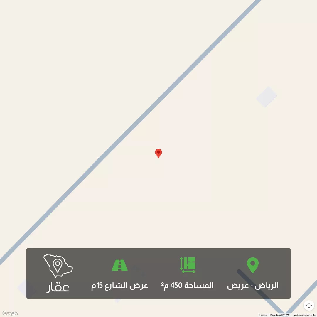 أرض للبيع في حي عريض, مدينة الرياض, منطقة الرياض 1 صورة