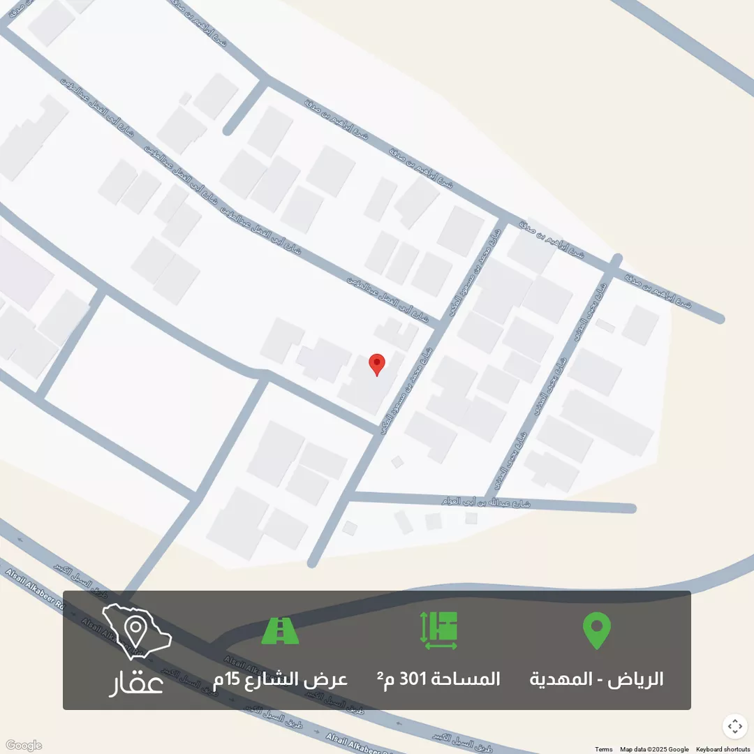 أرض للبيع في شارع محمد بن مسعود المكي, حي المهدية, مدينة الرياض, منطقة الرياض 1 صورة